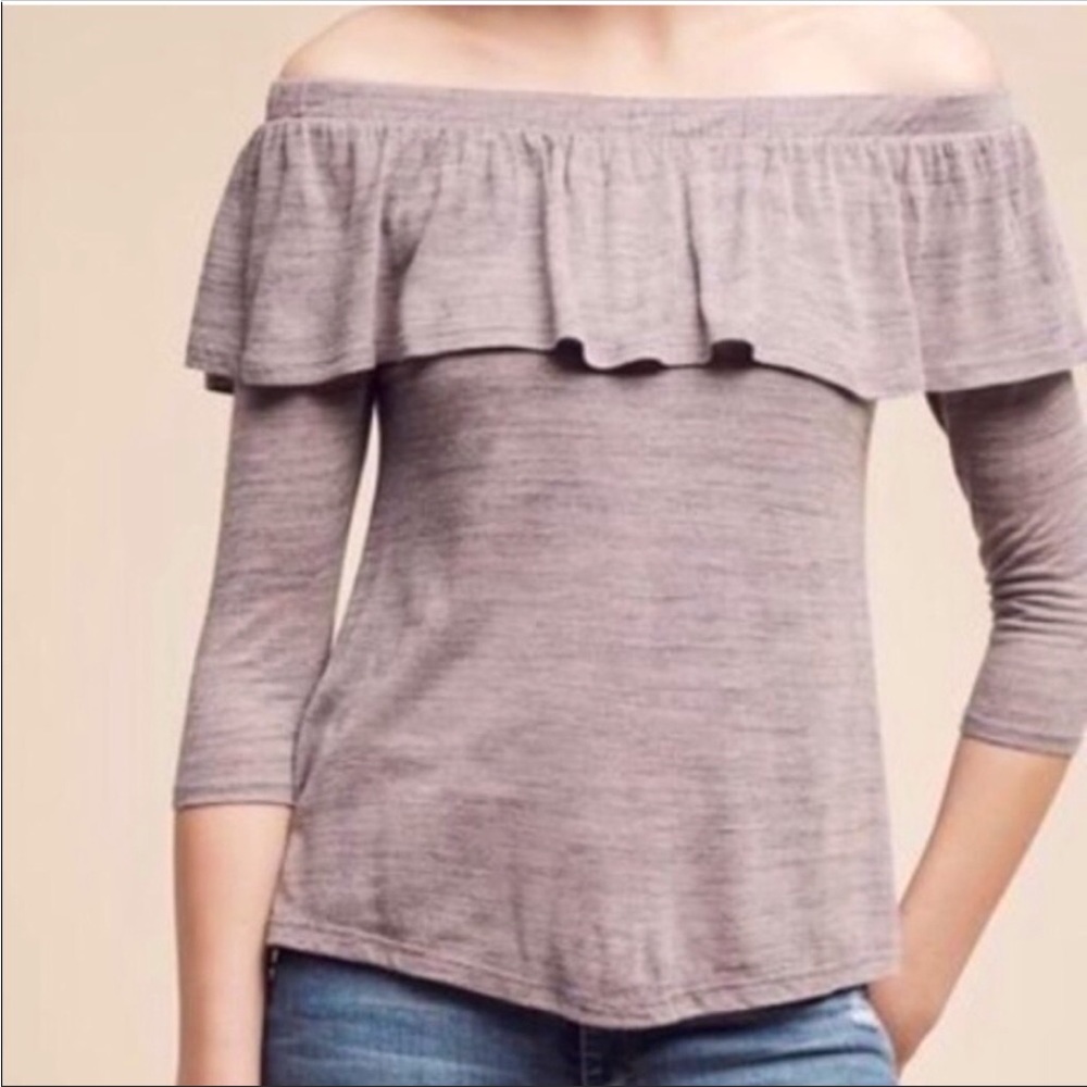 Dolan Left Coast Collection Heather Off Shoulder Top